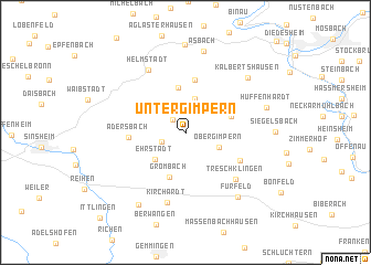 map of Untergimpern