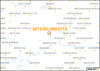 map of Unterglashütte