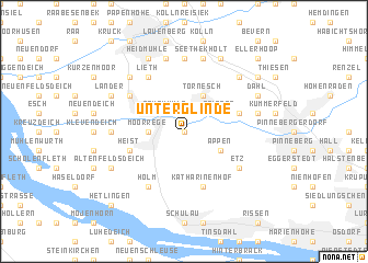 map of Unterglinde