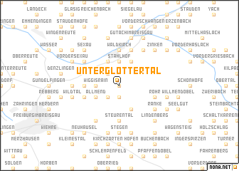 map of Unterglottertal