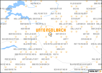 map of Untergolbach