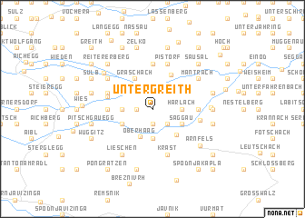 map of Untergreith