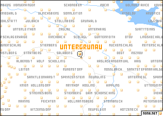 map of Untergrünau