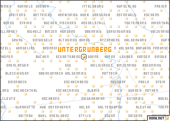 map of Untergrünberg