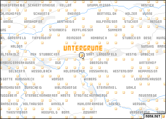 map of Untergrüne