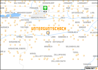 map of Unterguntschach