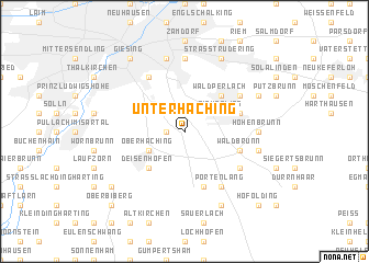 map of Unterhaching
