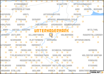 map of Unterhadermark