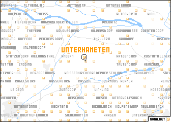 map of Unterhameten