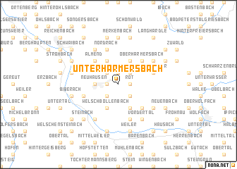 map of Unterharmersbach