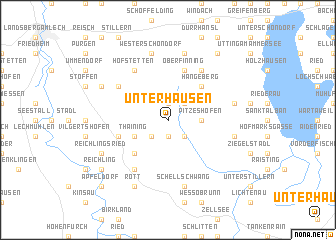 map of Unterhausen