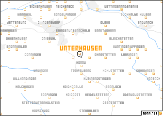 map of Unterhausen