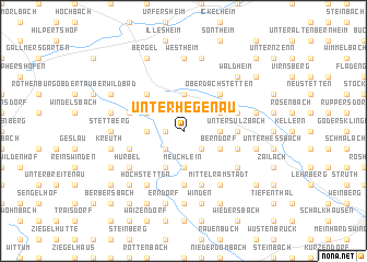 map of Unterhegenau