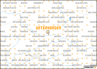 map of Unterhorgen