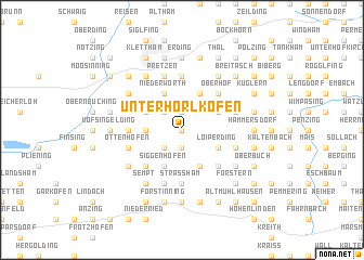 map of Unterhörlkofen