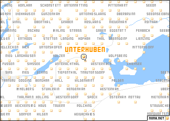 map of Unterhuben