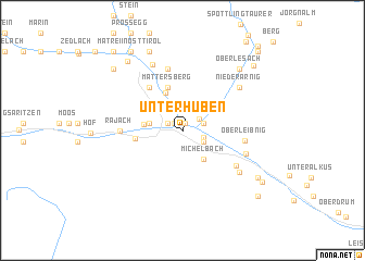 map of Unterhuben