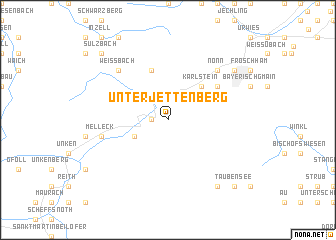 map of Unterjettenberg