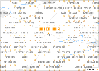 map of Unterkaka