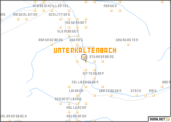 map of Unterkaltenbach