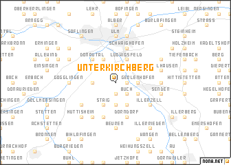 map of Unterkirchberg