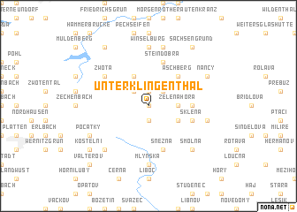 map of Unterklingenthal