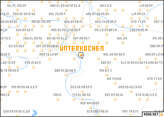 map of Unterkochen