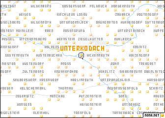 map of Unterkodach