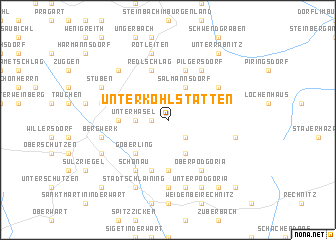 map of Unterkohlstätten