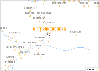 map of Unterkremsberg