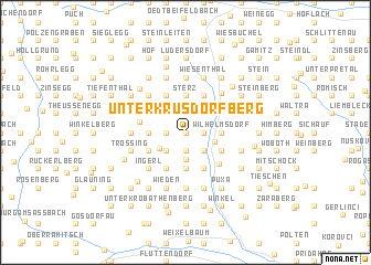 map of Unterkrusdorfberg