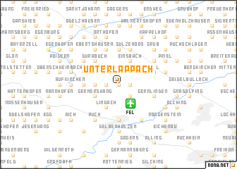 map of Unterlappach