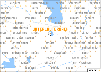 map of Unterlauterbach