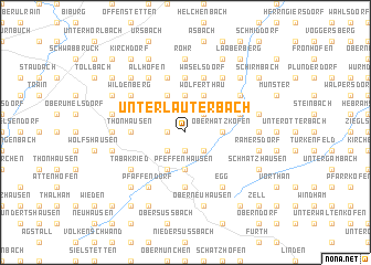 map of Unterlauterbach