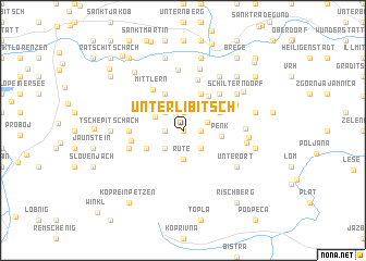 map of Unterlibitsch