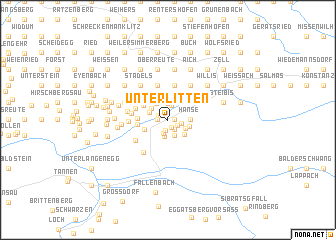 map of Unterlitten