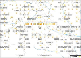 map of Unterlupitscheni