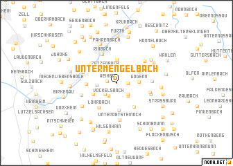 map of Unter Mengelbach