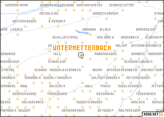 map of Untermettenbach