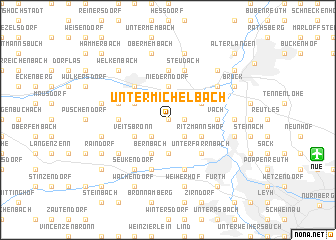map of Untermichelbach