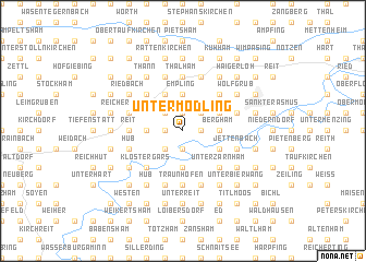 map of Untermödling