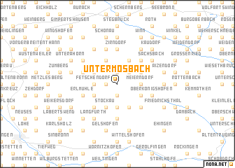 map of Untermosbach