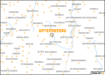 map of Unter-Mossau