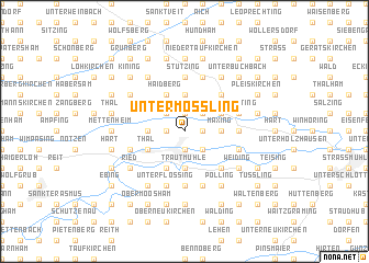 map of Untermößling