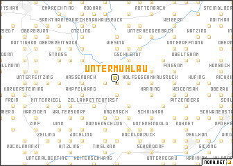 map of Untermühlau