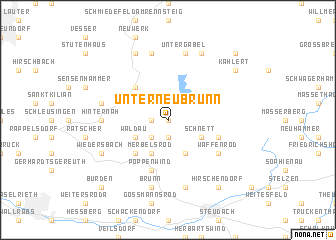 map of Unterneubrunn