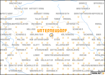 map of Unterneudorf