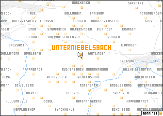 map of Unterniebelsbach