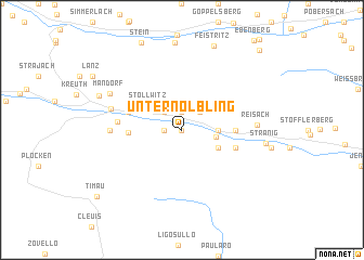 map of Unternölbling