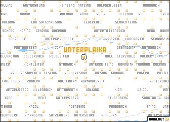 map of Unterplaika